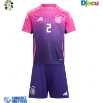 Njemačka Antonio Rudiger #2 Gostujuci Dres za djecu EP 2024 Kratak Rukav (+ Kratke hlače)